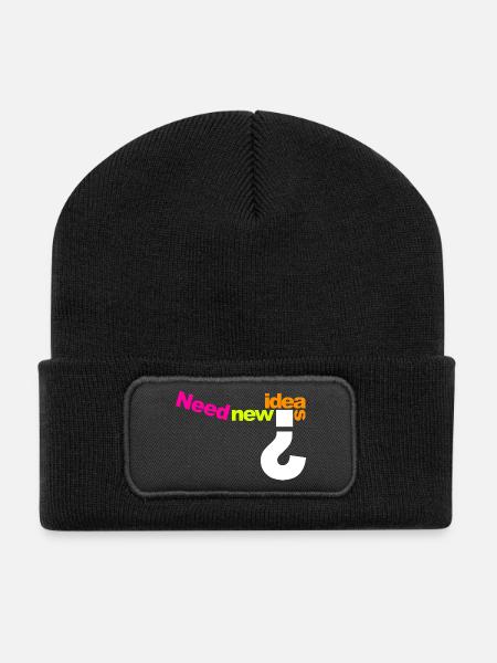 Need New Ideas Color Burst - Recycled Patch Beanie - black