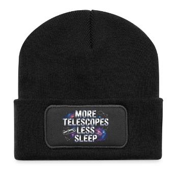 Astronomer Galaxy Outerspace Universe Astronomy - Recycled Patch Beanie - black - Front