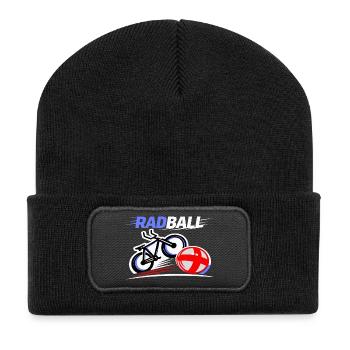 Cycling ball, cycleball, indoor cycling - Recycled Patch Beanie - black - Front