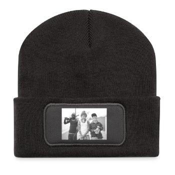 Trio Charognards Chats - Beanie recyclé à patch - charbon - Devant
