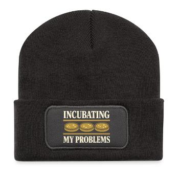 microbiologie - Beanie recyclé à patch - charbon - Devant