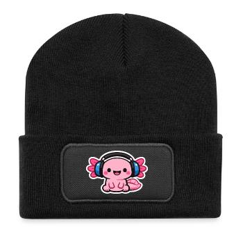 Dragon casque câlin - Beanie recyclé à patch - noir - Devant