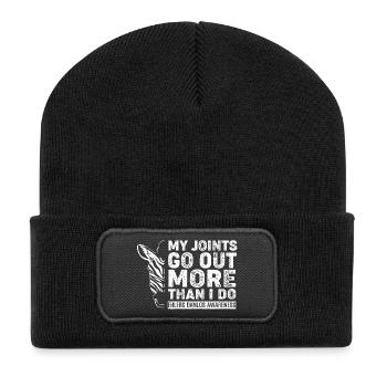 Ehlers-Danlos-Syndrom EDS HSD - Recycelte Patch Beanie - Schwarz - Vorne