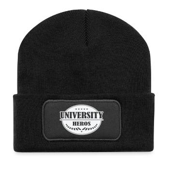 Insigne Unihelden - Beanie recyclé à patch - noir - Devant