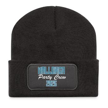 Majorque, Parti - Beanie recyclé à patch - charbon - Devant