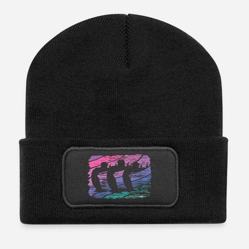 Artistic Swim Team Synchronschwimmen - Recycelte Patch Beanie - Schwarz