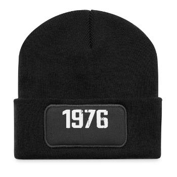 Legendary Since 1976 Vintage 1976 Retro 1976 - Recycled Patch Beanie - black - Front