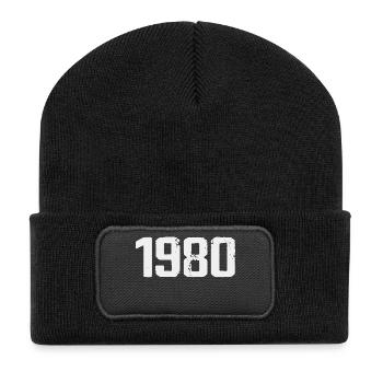 Legendary Since 1980 Vintage 1980's Retro 1980's - Recycled Patch Beanie - black - Front