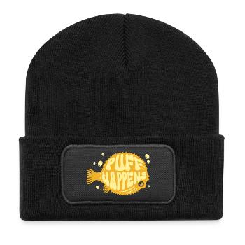 Le Poisson-Globe Suff Arrive - Beanie recyclé à patch - noir - Devant
