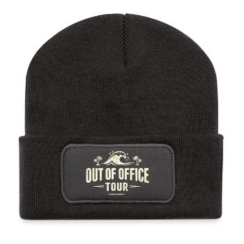 Tournée Hors du Bureau Strandwaves - Beanie recyclé à patch - charbon - Devant