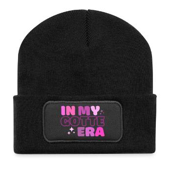 Conception pour la fière déesse, marraine, marraine - Beanie recyclé à patch - noir - Devant