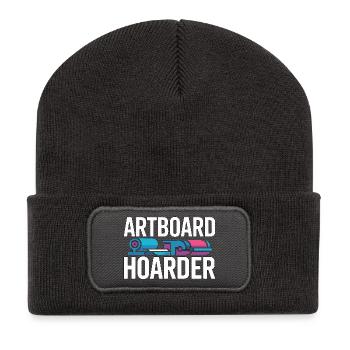 Print Designer Artboard Hoarder Creative Designer - Recycled Patch Beanie - dark grey - Front