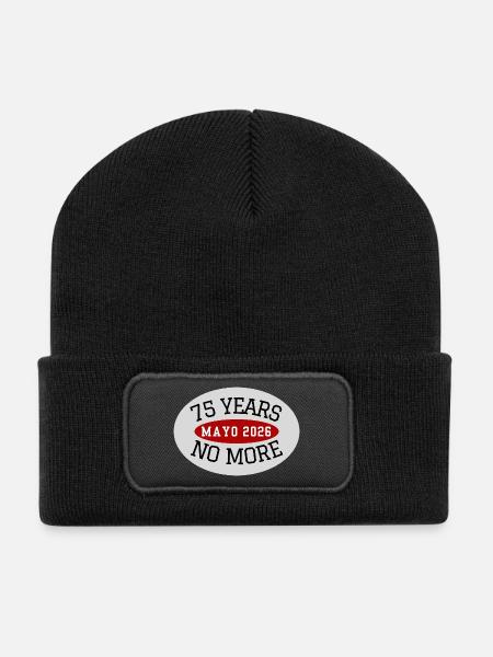 Mayo, 75 ans sans fin - Beanie recyclé à patch - noir