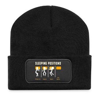 Bau Ingenieur Baustelle Bauarbeiter - Recycelte Patch Beanie - Schwarz - Vorne