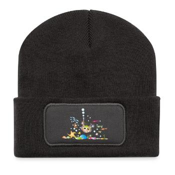 Taucher - Recycelte Patch Beanie - Dunkelgrau - Vorne