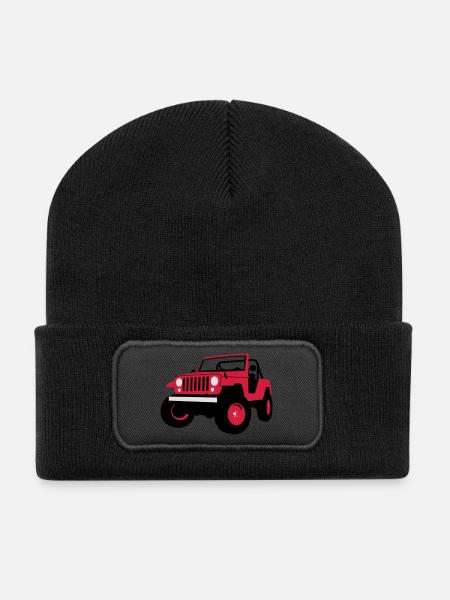 Jeep - Beanie recyclé à patch - noir