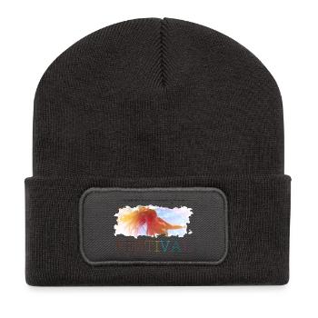 Festival Summer - Recycled Patch Beanie - dark grey - Front