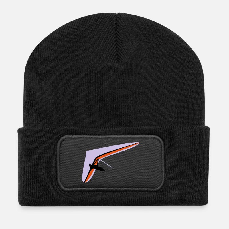 Hängegleiter - Recycelte Patch Beanie - Schwarz