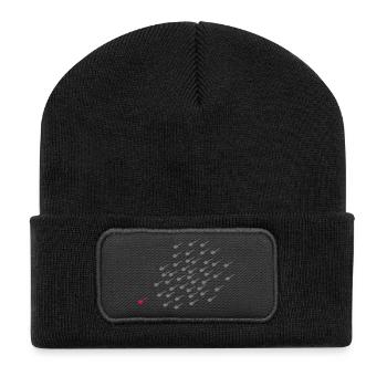 Sieger - Recycelte Patch Beanie - Schwarz - Vorne