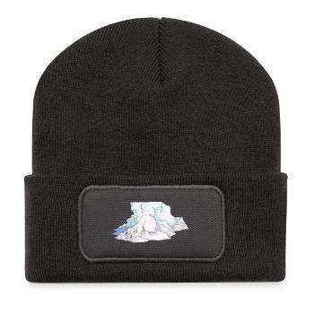Polar Bear - Beanie recyclé à patch - charbon - Devant