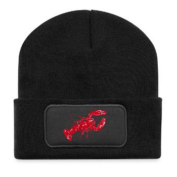 lobster - Recycled Patch Beanie - black - Front