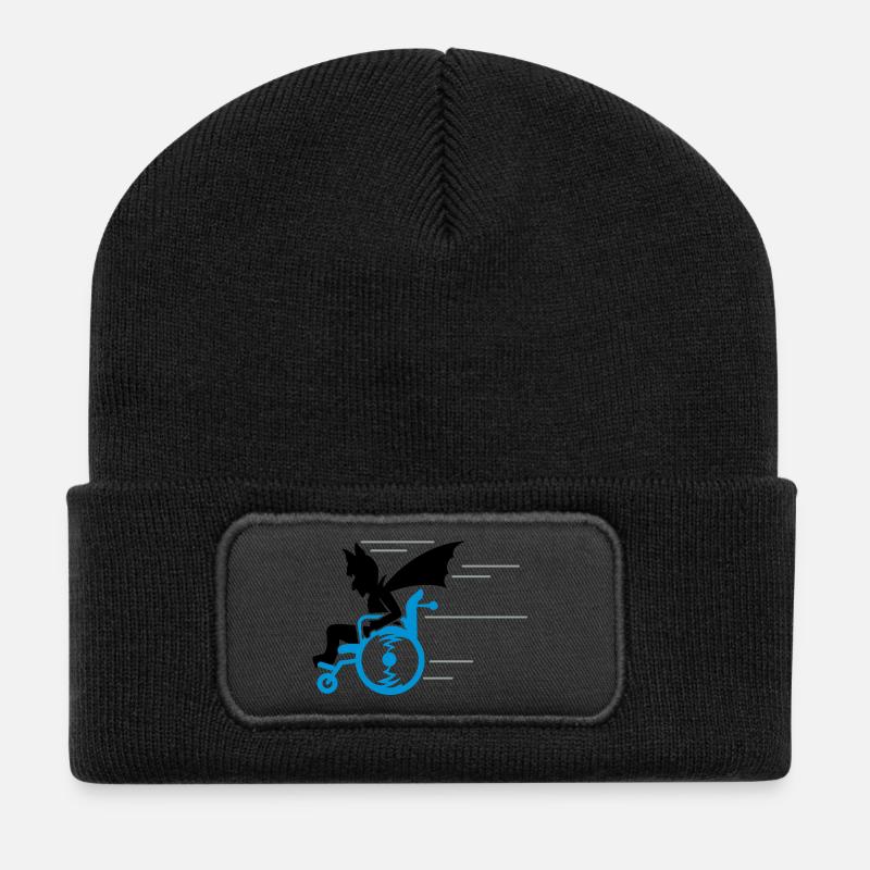 senior superhero (3c) - Recycled Patch Beanie - black