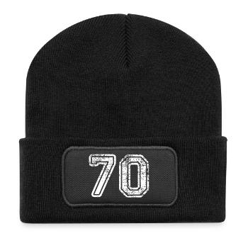 70 - Recycled Patch Beanie - black - Front