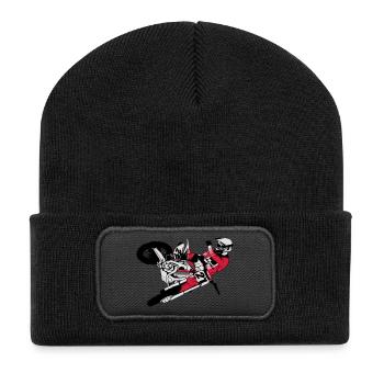 Moto Cross - motocross - Beanie recyclé à patch - noir - Devant
