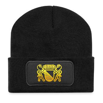 Zürich Wappen - Zürich Flagge für Zürcher - Recycelte Patch Beanie - Schwarz - Vorne