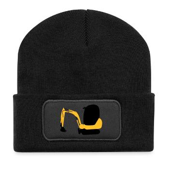 Bagger - Recycelte Patch Beanie - Schwarz - Vorne