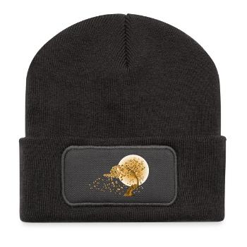 Japan Japanese Fashion Style 03 - Recycled Patch Beanie - dark grey - Front
