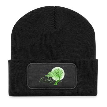 Japon Japonais Mode Bonsai lune fantaisie - Beanie recyclé à patch - noir - Devant