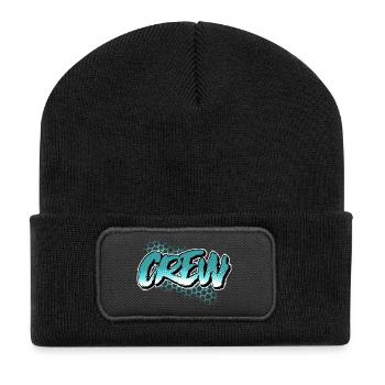 Équipage - Beanie recyclé à patch - noir - Devant