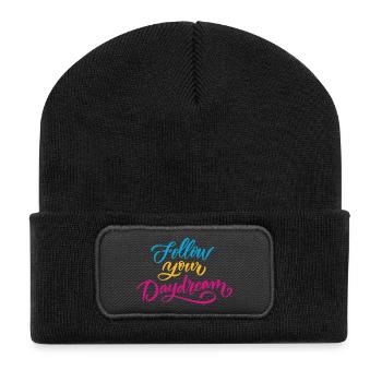 Follow Your Dreams - Recycled Patch Beanie - black - Front
