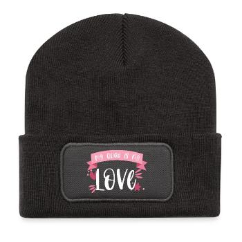 Mon quad est mon amour - Motorsport Gift - Beanie recyclé à patch - charbon - Devant