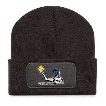 Wasserball Water Polo - Recycelte Patch Beanie - Dunkelgrau - Vorne