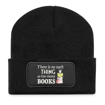 Lire Zebra, il n’y a pas trop de livres - Beanie recyclé à patch - noir - Devant