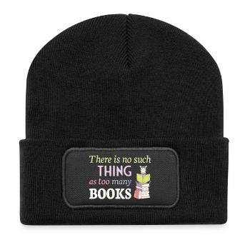Lire Zebra, il n’y a pas trop de livres - Beanie recyclé à patch - noir - Devant