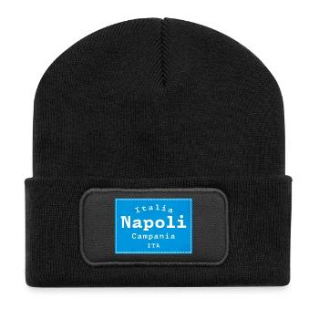 La ville bleue de Naples signe l’ITA - Beanie recyclé à patch - noir - Devant