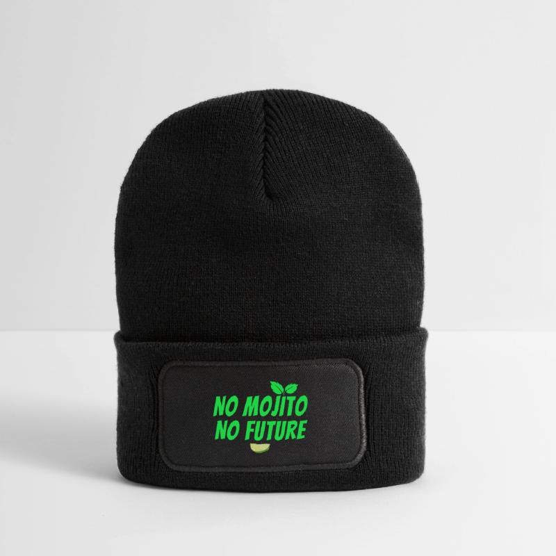 Mojito, Cocktail, Mojito-Fächer, Rum Recycelte Patch Beanie