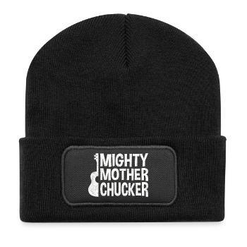 Mighty Mother Chucker - Recycelte Patch Beanie - Schwarz - Vorne