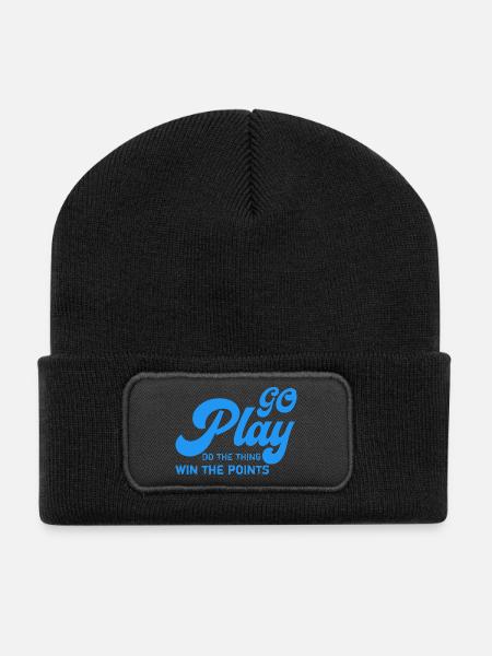 Play: Do It, Earn the Points - Recycled Patch Beanie - black