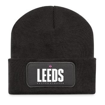 Leeds City Logo Graphic Tee - Recycled Patch Beanie - dark grey - Front