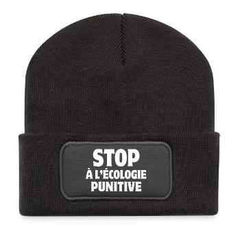Ecology, Farmer, Punitive Ecology - Recycled Patch Beanie - dark grey - Front