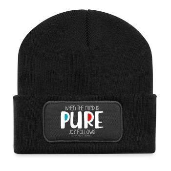 Pure - Recycled Patch Beanie - black - Front