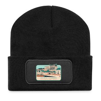 Château d'Amboise, Loire Valley - Recycled Patch Beanie - black - Front