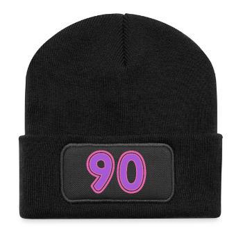 90. 90 YEARS. 90TH ANNIVERSARY. 90TH ANNIVERSARY. - Recycled Patch Beanie - black - Front
