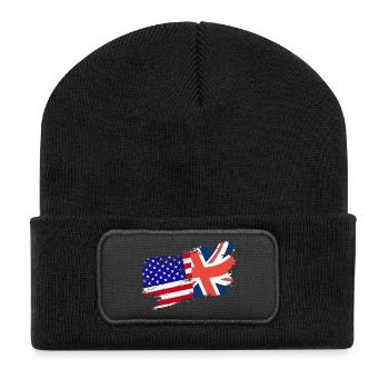 American Brithish Root - Recycled Patch Beanie - black - Front
