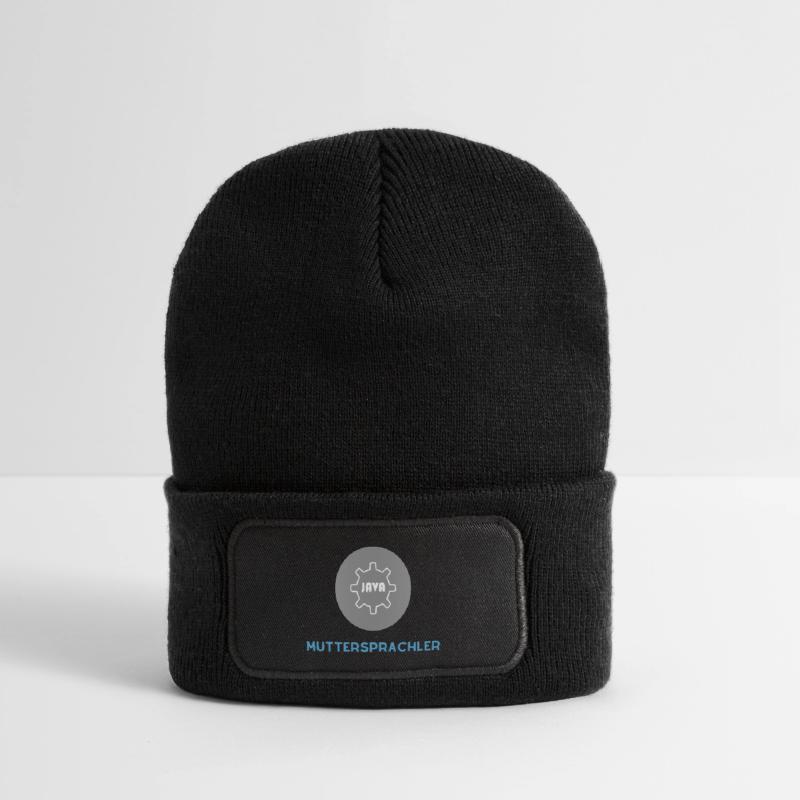 Locuteur natif : JavaScript Edition Beanie recyclé à patch