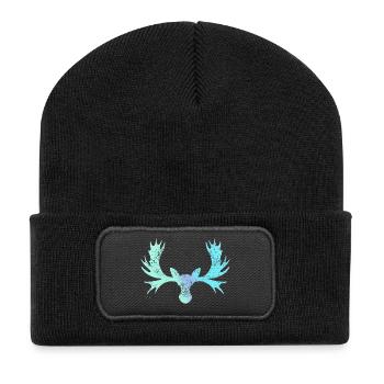 Elk - Recycled Patch Beanie - black - Front